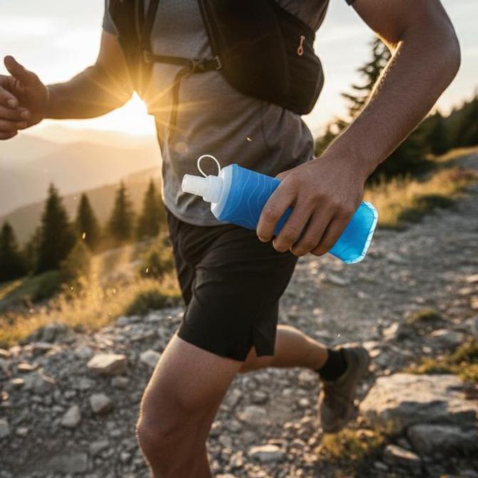 Savepec- Antarestar Soft Flask 500Ml Botol Minum Lipat Tpu Ringan Bpa Free Untuk Hiking Lari Trail O