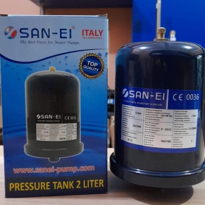 PROMO TABUNG POMPA 2 LITER AIR NATIONAL OTOMATIS BODY BESI PRESSURE TANK POMPA NATIONAL HARGA MURAH