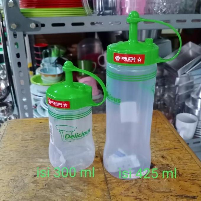 Botol Lion star plastik tempat saos/botol kecap/botol sambel