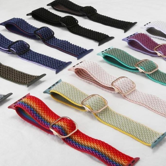 Tali Jam Strap Batik Nylon iWatch T500 T55 Ultra T900 Pro Max T800 Smartwatch Tali Jam Tangan Pintar