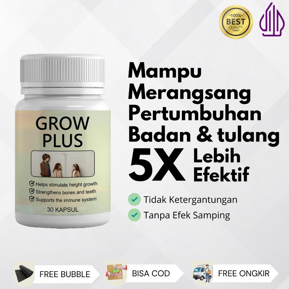 Grow Plus - Herbal Peninggi Badan Terbaik Untuk Remaja Dan Dewasa Hingga 5 - 15 Cm Ampuh Original Ha