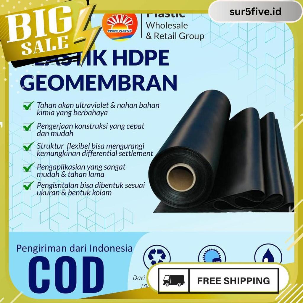 Geomembran Hdpe Tebal 500 Micron Lebar 5 Meter Meledak