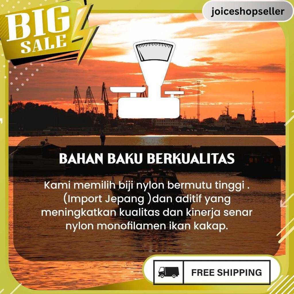 Senar Cap Ikan Kakap  Ukuran 400 (25)  Per Roll /Tali Senar Pancing / Senar Layangan Meledak