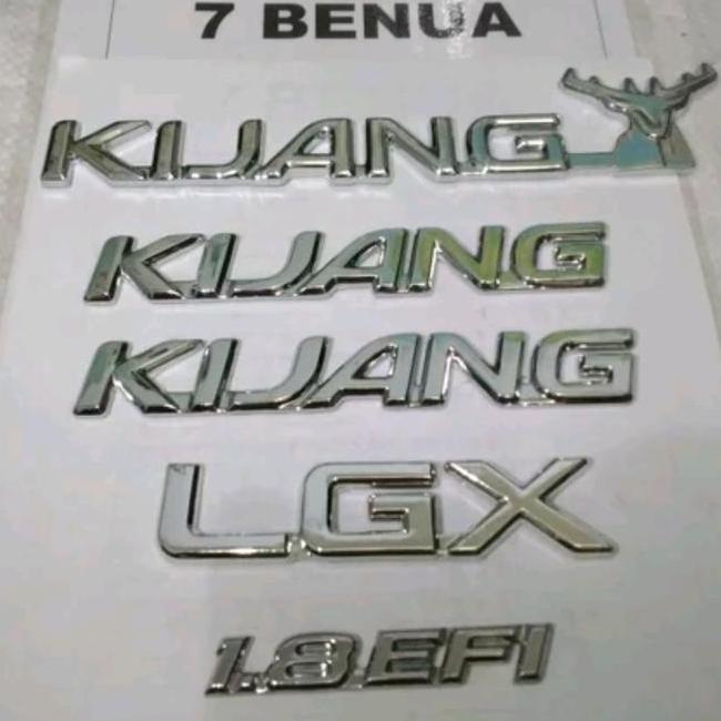 Emblem Kijang Kapsul Lgx 1 Capsule 1.8 Efi Chrome Set Komplit