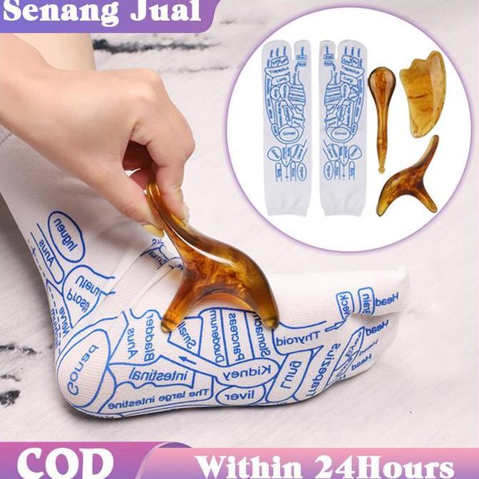 NAUMI 1Set Kaos Kaki Massage Kaos Kaki Akupuntur Kaos Kaki Pijat Refleksi