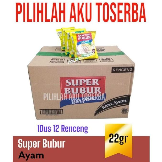 Super Bubur BURYAM Bubur Ayam @22 Gr - ( HARGA 1 DUS isi 12 renceng ) TA