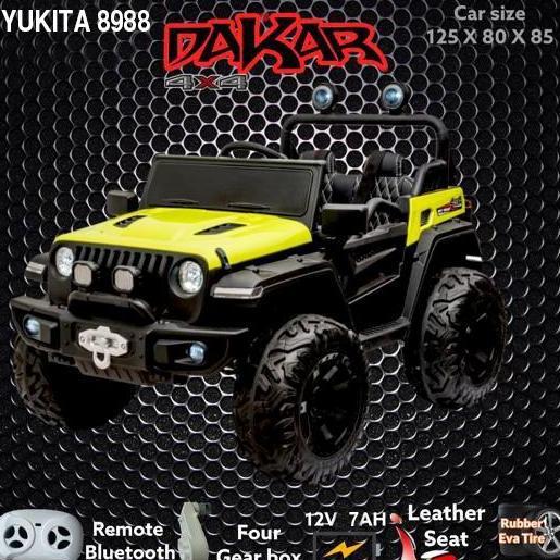 Mobil Aki Jeep Rubicon Dakar 4Wd Yukita Non Paiting ~Mobil Aki