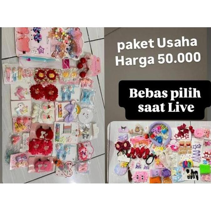 Byxt- Min D Paket Usaha Khusus Live / Paket Usaha Jepitan Anak Aksesoris / Jepitan Rambu Dll