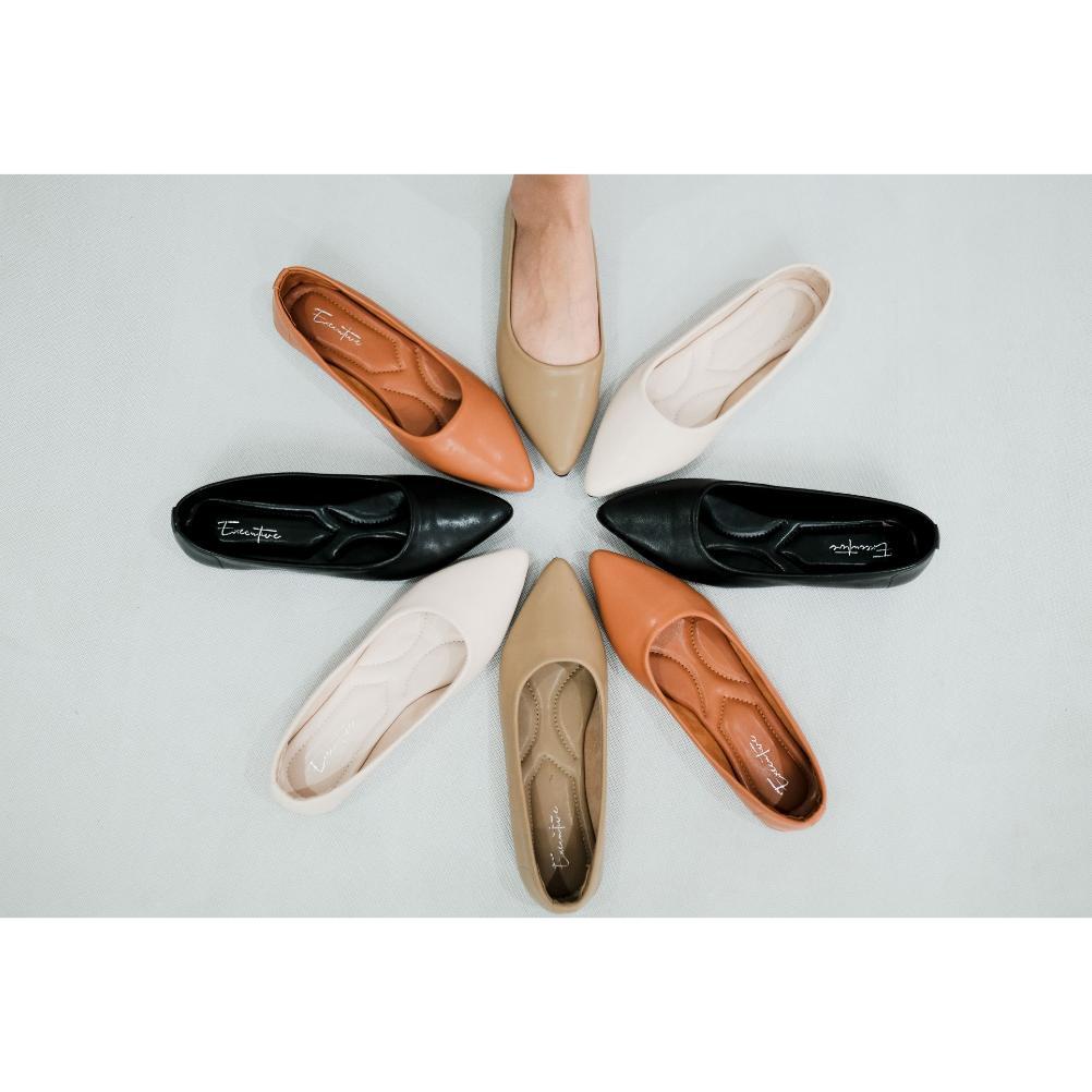 New Lenon - Naisha Flatshoes Wanita Termurah Balet Polos Daily Sepatu Flat