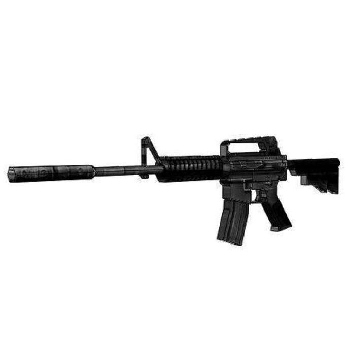 DIY Papercraft Pola Senjata Full Size M4A1 Carbine (DIY=Kertas)