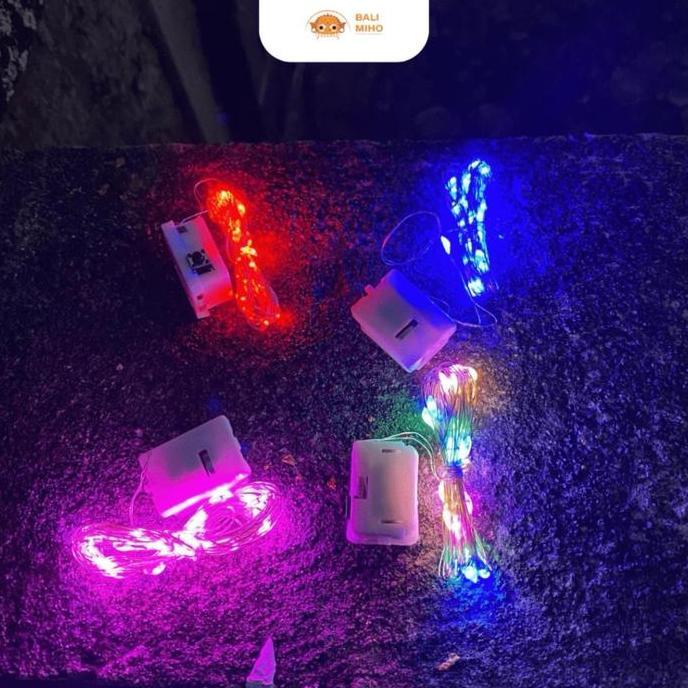 Lampu Layangan 2 meter - Lampu Layangan Kawat Baterai - Lampu Layang Layang Baterai - Lampu Layangan