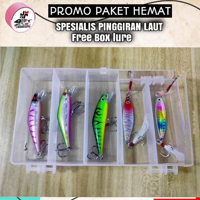 Mantap- Micro Jig 10 Gram + Minnow Sinking Lure Pancing
