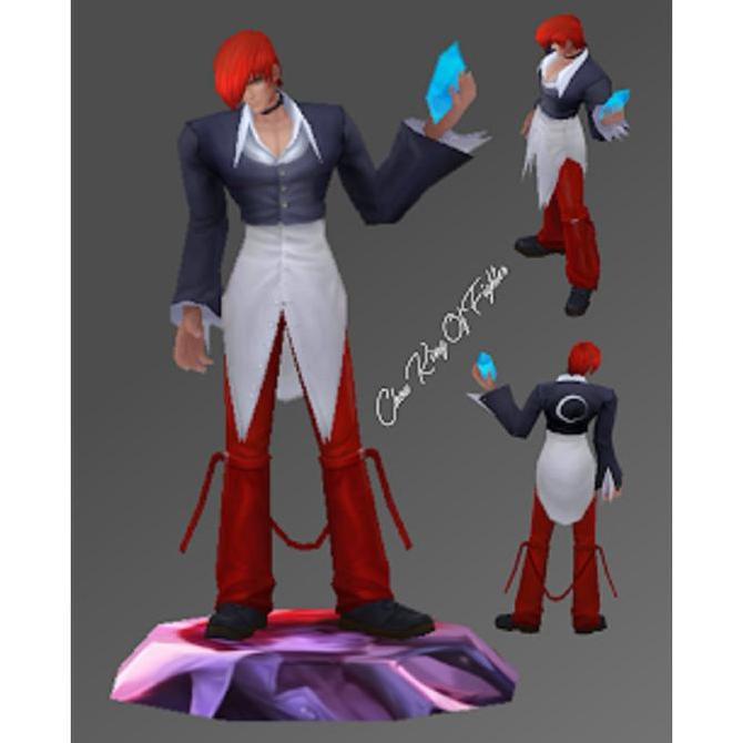 DIY Papercraft Mobile Legend Chou Iori Yagami King of Fighter (DIY=Kertas)