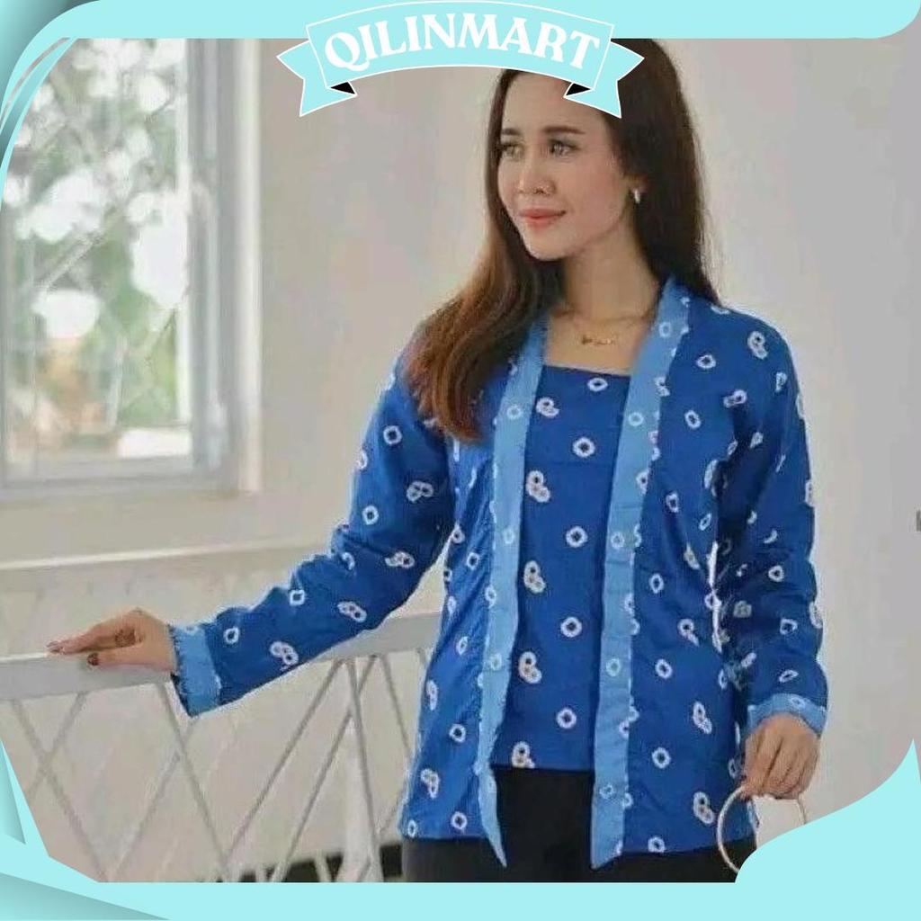 Batik Kebaya Kutubaru Jumputan Wanita Size Jumbo Solo GBM Terbaru
