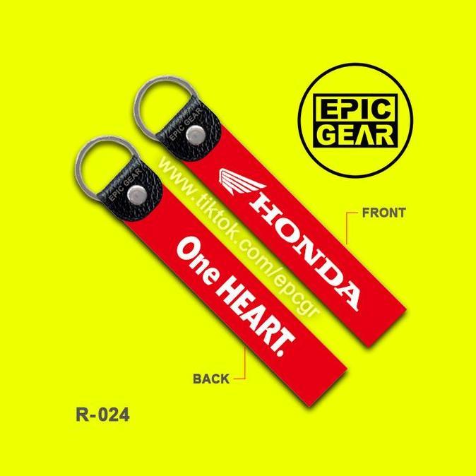 Sfp- High Quality Gantungan Kunci Honda One Heart Keychain Sepeda Motor Premium Beat Genio Scoopy Va