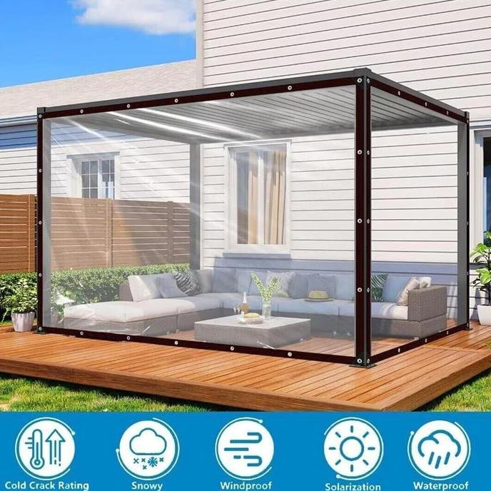 RPG Plastik Bening 99% Tahan Air Terpal Tebal Plastik Bening Tebal Plastik Uv Green House Plastik Me