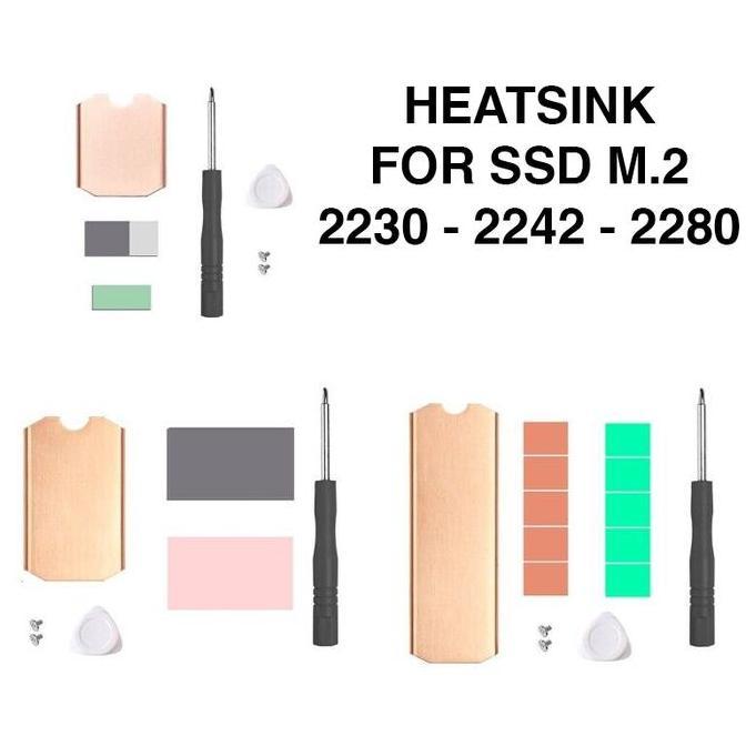 Hozon- Heatsink Ssd M.2 Nvme Sata Ngff 2232 2242 2280 M2 Pendingin Copper