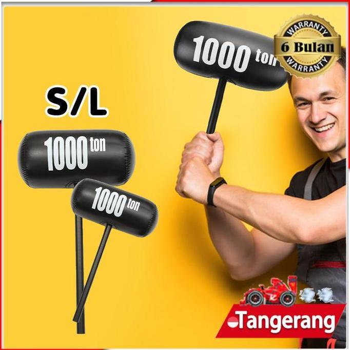 MENDA Mainan Balon Palu Besar 1000 Ton Balon Palu Tiup Fun Mainan Balon Palu 69cm/40cm
