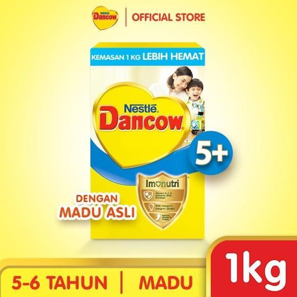 Xcxc- Nestl Dancow Susu 5+ Rasa Vanila / Madu 1Kg Kemasan Baru Lebih Hemat Untuk Anak 5 Tahun Ke Ata