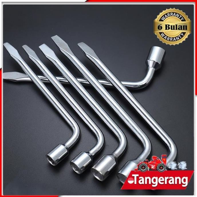 MRIKI 21mm Kunci Sok Roda Mobil / Kunci L Roda Tarik / Car Tire Wrench