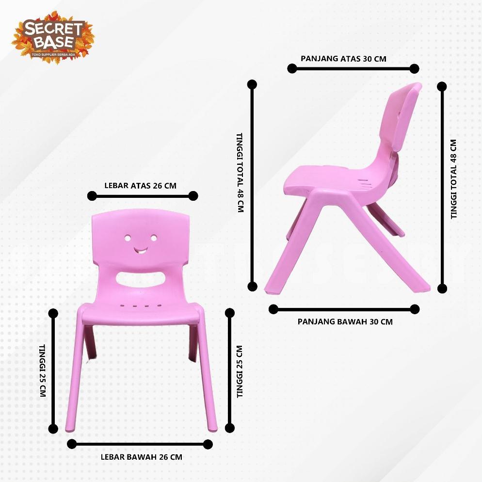 Unik Kursi Anak - Bangku Sender Kecil Plastik / Kursi Pendek Belajar Playgroup