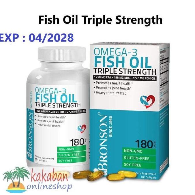 Haarvitamine- Bronson Omega-3 Fish Oil Triple Strength