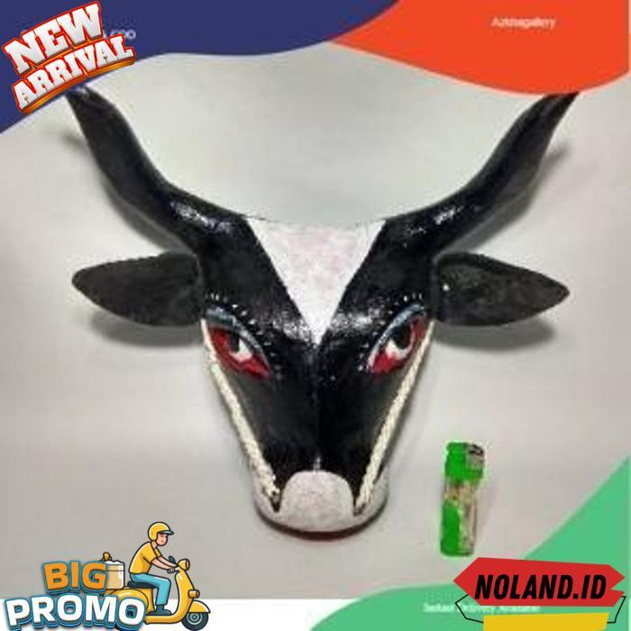 Barongan Bantengan - Mainan Anak Banteng Bantengan Kuda Lumping - Mainan Tradisional Bantengan