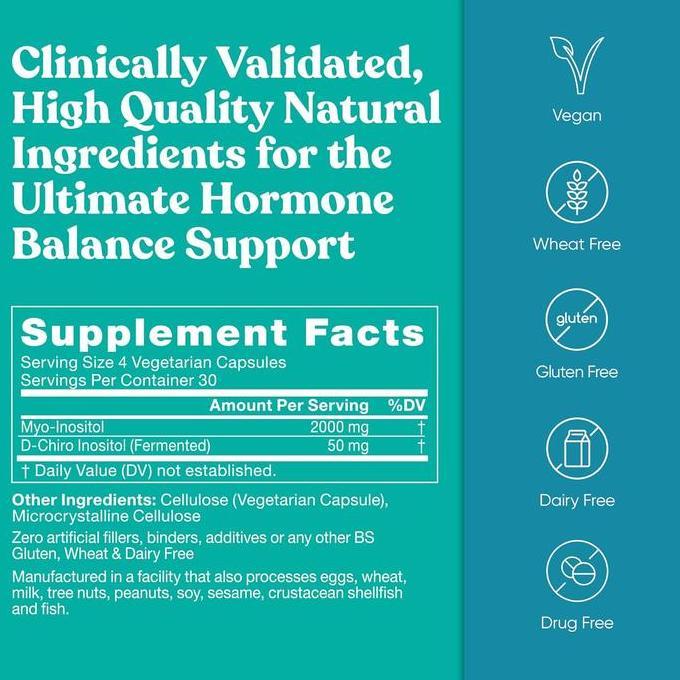 Haarvitamine- Eunatural / Eu Natural Regulate Myo-Inositol & D-Chiro - Obat Pcos Usa