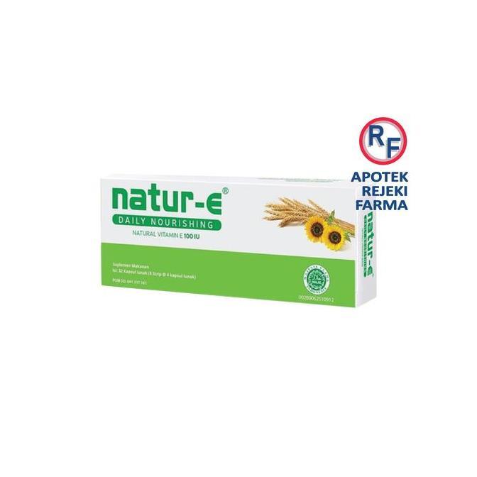 Haarvitamine- Natur-E 100 Iu Isi 32 Kapsul Lunak - Nature Vitamin Vit E 100Iu Hijau