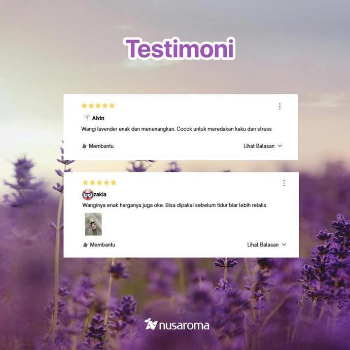 Knochen- Nusaroma French Lavender Essential Oil - Minyak Aromaterapi Lavender