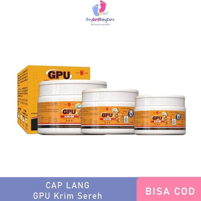 Knochen- Cap Lang Gpu Krim Sereh 250Gr / 150Gr / 60Gr - Krim Pijat Pereda Pegal Pegel Pada Badan / T