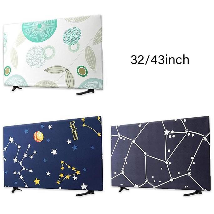 Speichern- Cover Tv Led 32Inch/43Inch Sarung Penutup Tv Motif Cantik Elastis