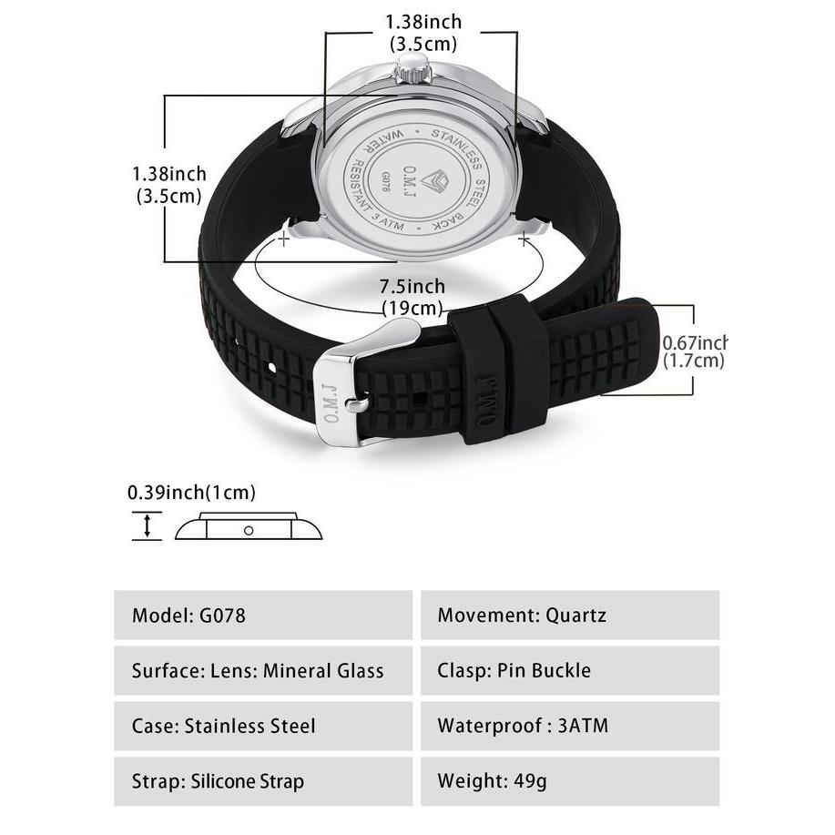 Frau- O.M.J G078 Jam Tangan Wanita 3Atm Anti Air Fashion Simple Santai Elegant Luxury Quartz Tali Ka