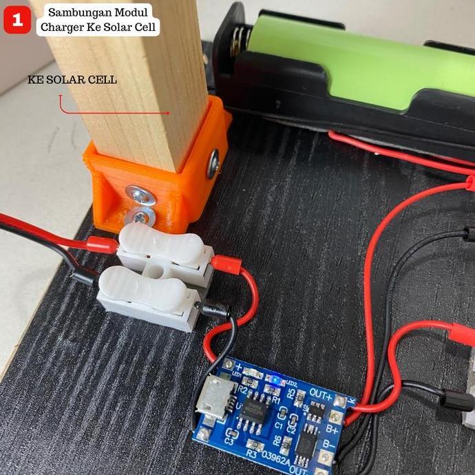 SCPL2C - Kit Edukasi pembangkit listrik tenaga matahari solar panel solar cell solar energy Lampu Le