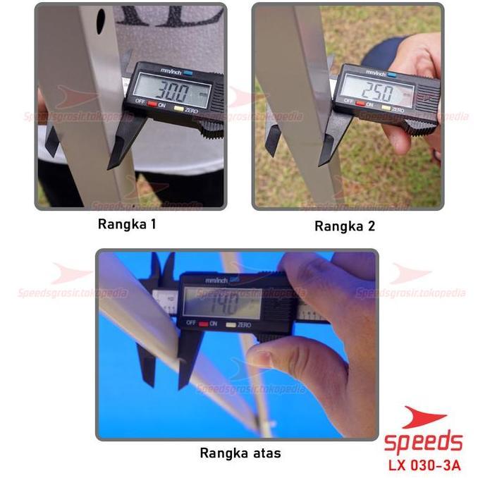 SPEEDS Tenda Lipat ( 2 X 2 M) (18KG) Bazar Pameran Tenda Gazebo 030-03