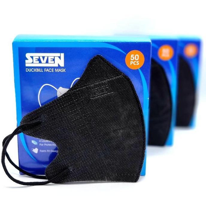 Medizin- Masker Duckbill Seven 4Ply Isi 50 Pcs / Kemenkes / Earloop -Db