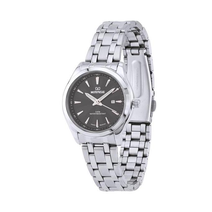Frau- Mirage Watch - Jam Tangan Analog Wanita Formal Elegant Silver Tanggal Aktif 8754 / 8893 L Orig