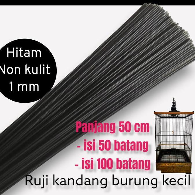 Ruji Jeruji sangkar burung  Ruji kandang burung kecil Ruji fiber 1mm hitam glossy
