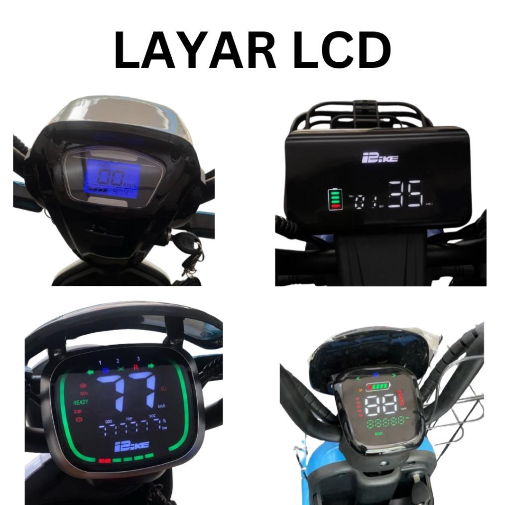 Speedometer Layar LCD Sepeda Listrik Skuter Listrik Motor Listrik Outdoor