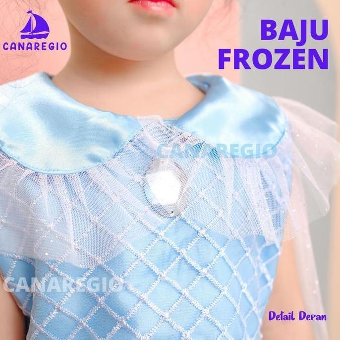 BAJU FROZEN GAUN PESTA ANAK FROZEN BAJU PESTA ULANG TAHUN COSPLAY FROZEN ANAK