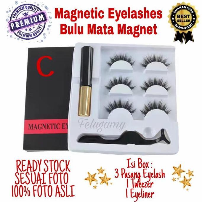 BULU MATA MAGNET MAGNETIC EYELASHES BULU MATA PALSU MAGNET