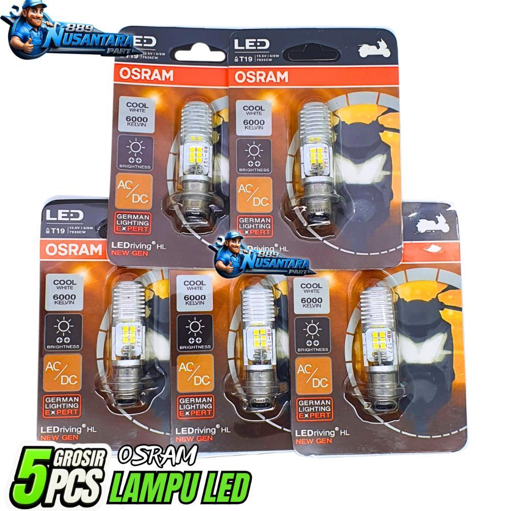 BISA GROSIR GROSIR 10 PCS BOHLAM / LAMPU DEPAN / LAMPU LED OSRAM UNIVERSAL SEMUA MOTOR BEBEK / MATIC