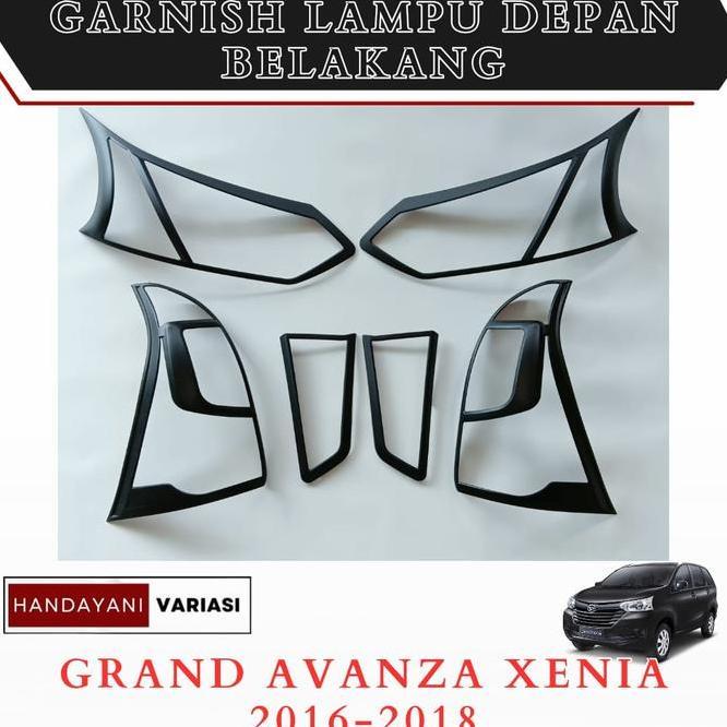 Garnish Cover Lampu Veloz 2016 Hitam Grand Avanza Xenia 2018