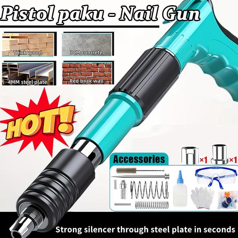 Ready StockPaku Tembak Beton Pistol Paku / Pistol Pengencang / Mesin Paku Beton Nail Gun Fastening G