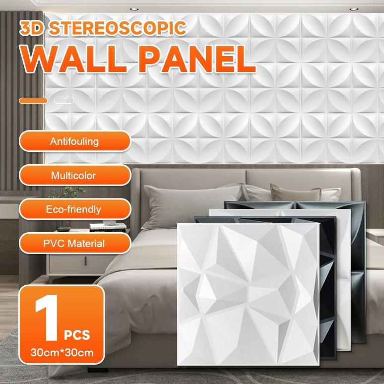 TERLARIS Wall Panel 3D PVC Wallpaper Dinding Wallpanel /Wall Panel 3D PVCWallpaper Home Ornamen Bisa
