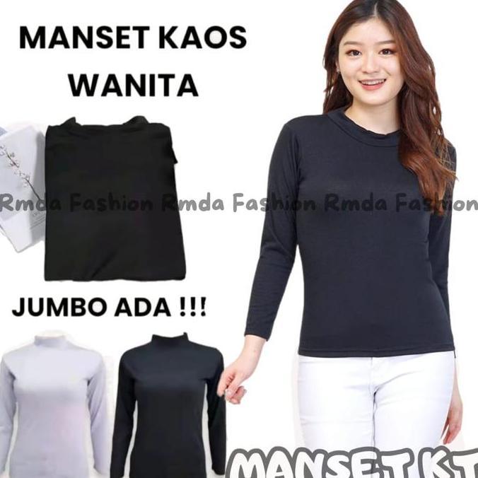 Uprelig- Manset Atasan Wanita Krah Tinggi Manset Polos Manset Bahan  Dalaman  Muslim  Panjang  Dewas