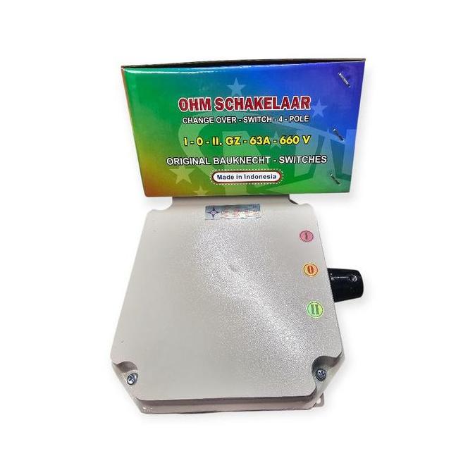 OHM SAKLAR 4P 63A NK/COS 4P 63A NK/HANDLE PLN GENSET 4 63A NK ORIGINAL DAN TERPERCAYA