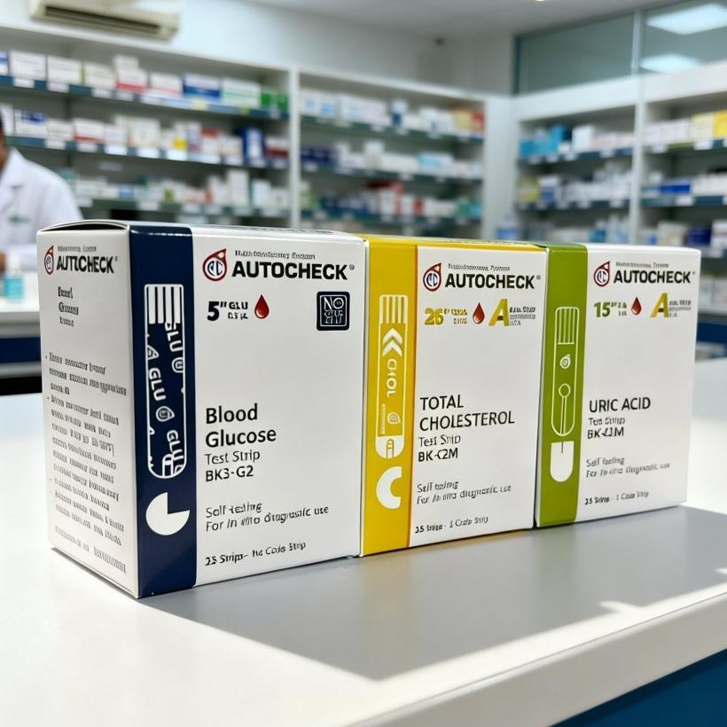 Terlaris Paket Strip Lengkap Refil Autocheck | Strip Autocheck 3In1 | Strip 3In1 | Paket Strip Gula 