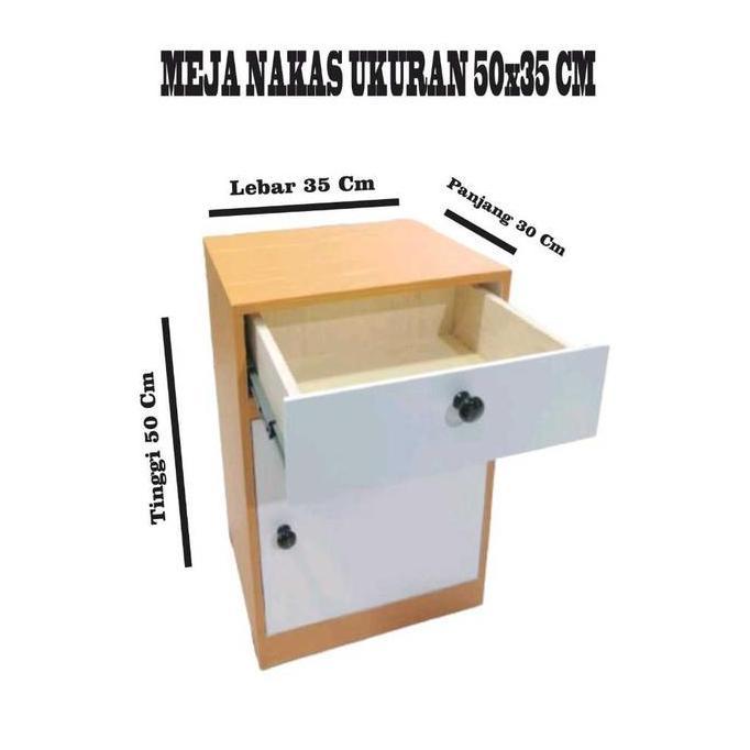 Meja Nakas Ukuran 50x35x30 cm Furniture Laci Minimalis