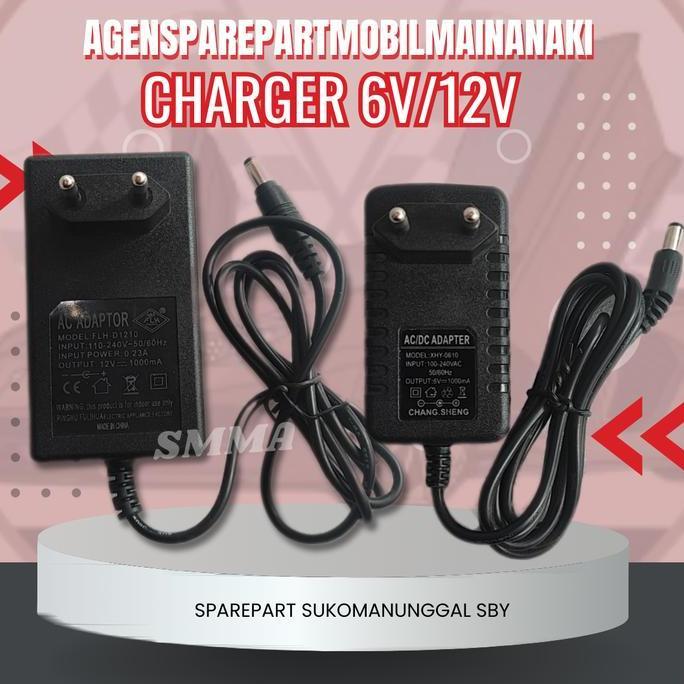 Charger Cas Ces Mobil Motor Mainan Aki 6Volt/12Volt